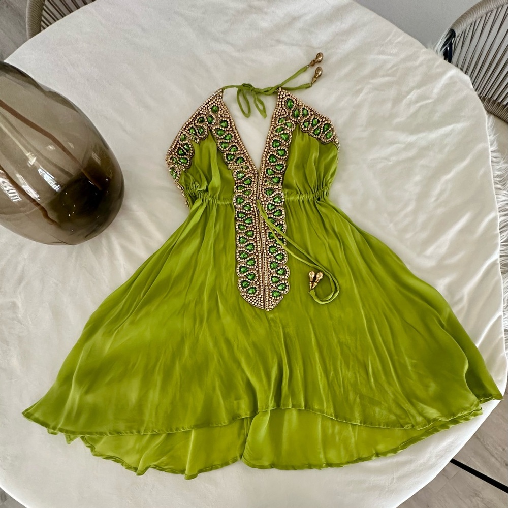 Manish Vaid Designer Silk Beaded Dress
